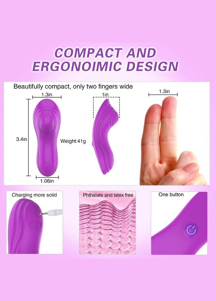 КРУТИЙ Смарт вібратор в трусики No Brand (302002101)