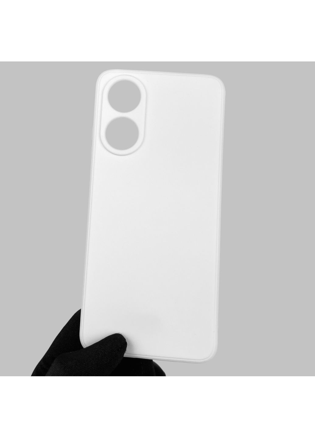 Чохол для A78 4G однотонний з квадратними гранями із захистом камери на оппо а78 4г білий Oppo (366019143)