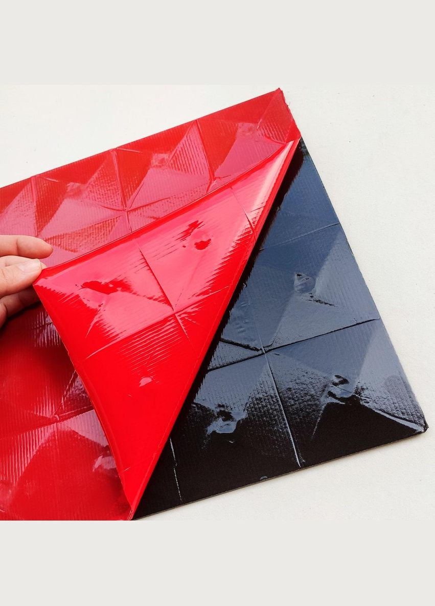 Самоклеящаяся алюминиевая плитка Зеленое золото со стразами 300х300х3мм Sticker Wall (300372532)