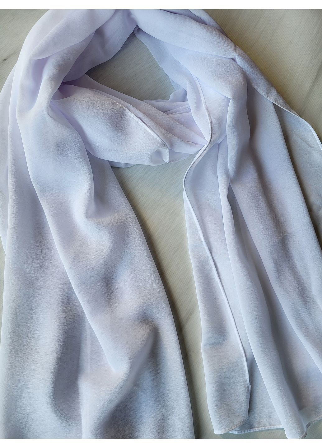 Шарф-палантин женский весна-лето-осень однотонный 148х47 см No Brand (362189111)