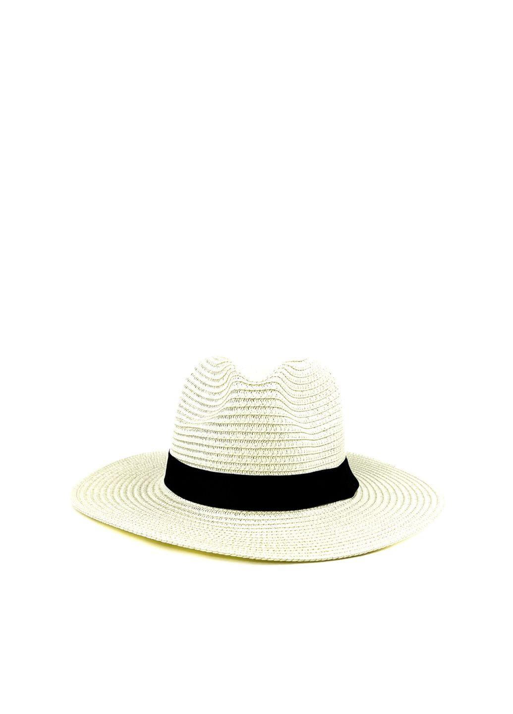 Шляпа федора женская бумага белая ТИМИШ LuckyLOOK 470-941 (294977539)