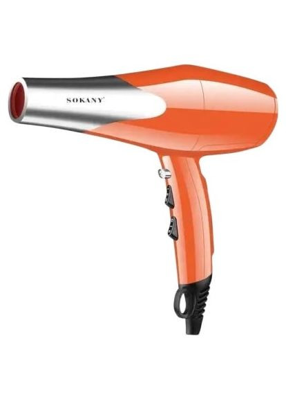 Профессиональный фен с диффузором и двумя концентраторами SK-14007 электрофен Оранжевый 2000 Вт Sokany (317269997)