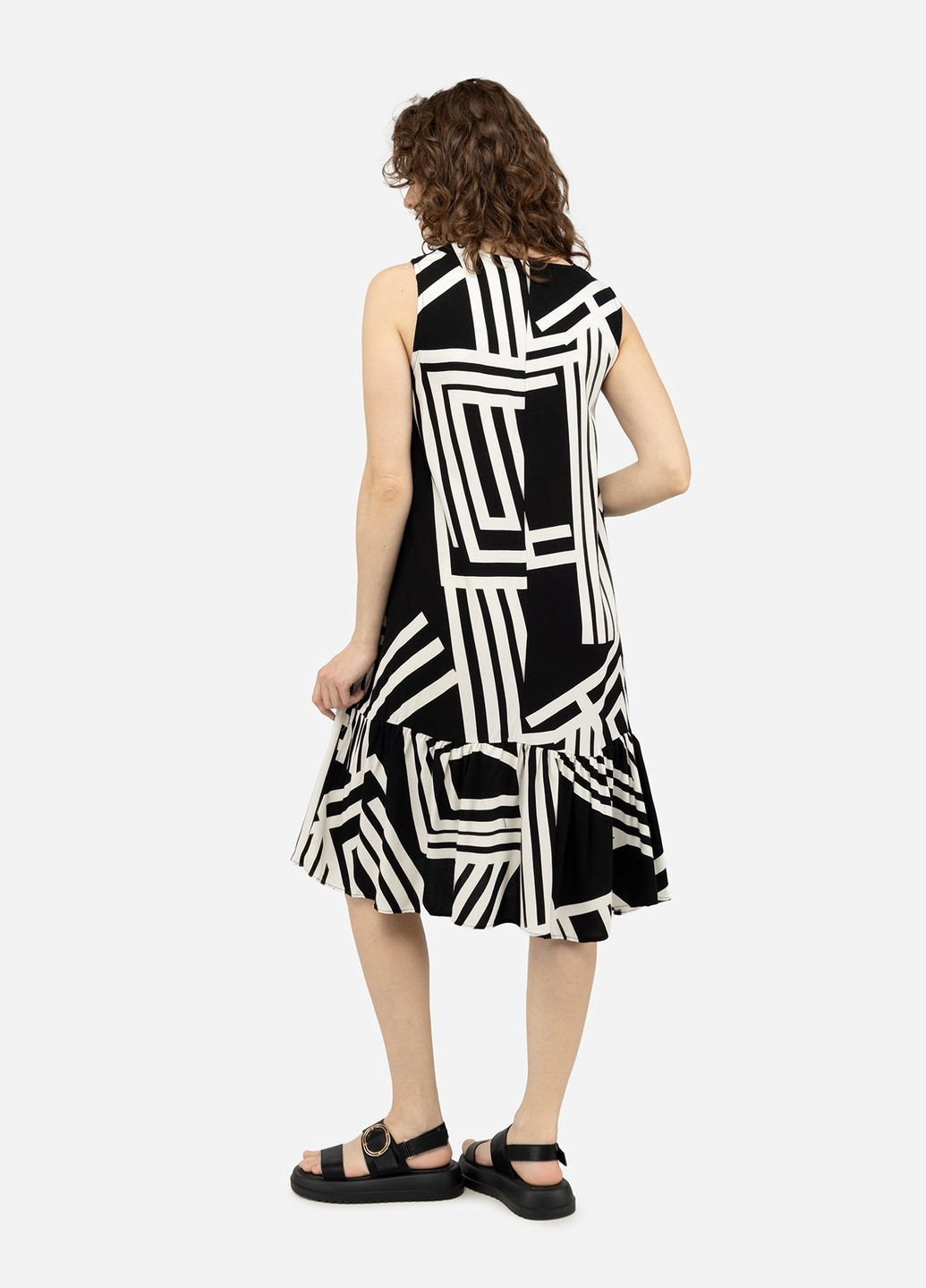 Черное женское платье в стиле годе цвет черный cb-00247025 Mass