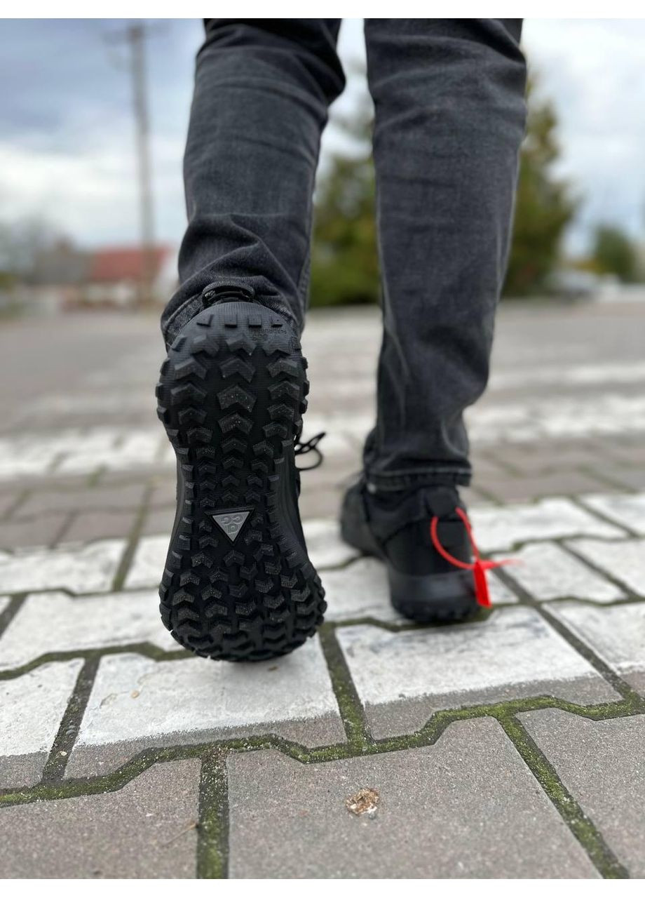 Чорні Осінні кросівки чоловічі nike acg mountain fly low gore-tex black найк асж маунс флай No Brand