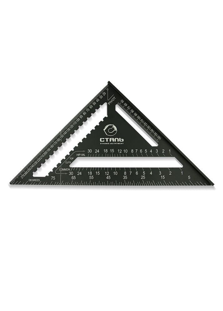 Кутник тесляра, алюмінієвий 300 мм 24270 СТАЛЬ (315555867)