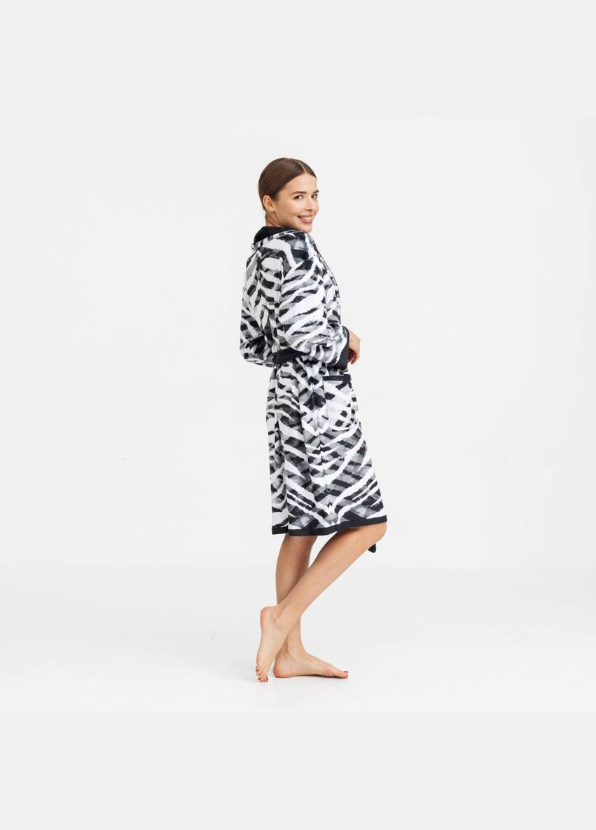 Халат жіночий з плюшевого велюру ексклюзивний Striped 18302 FlexDress (364491622)