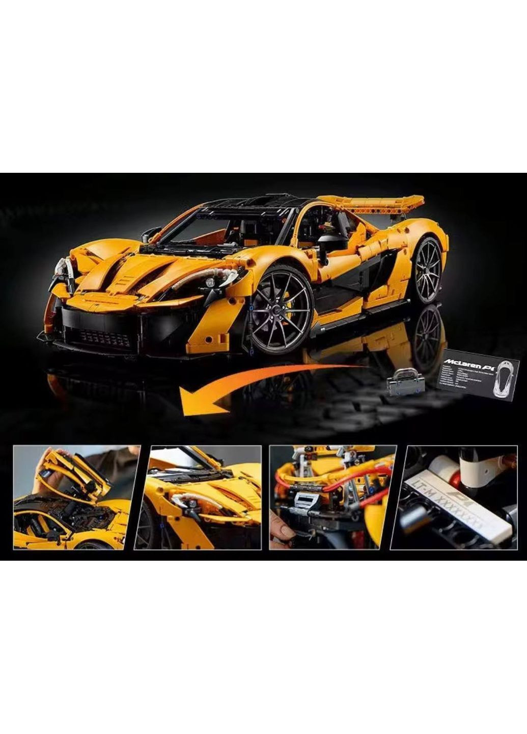 Конструктор- | Конструктор Technic | 1:8 | 3893 детали CaDa суперкар McLaren P1 (366970086)