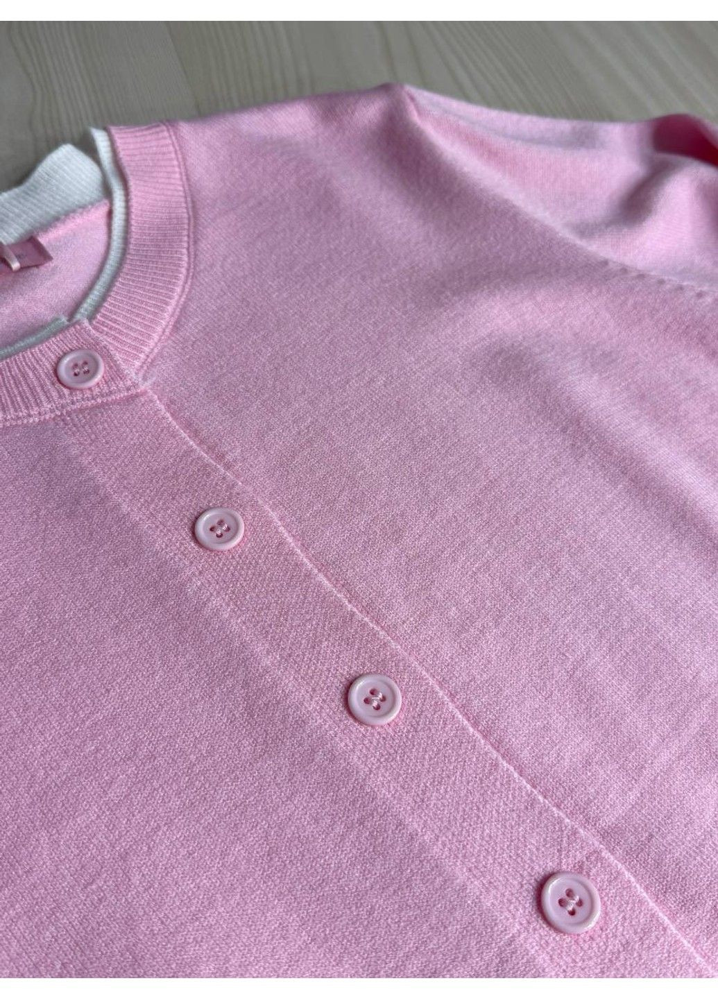 Розовый демисезонный кардиган No Brand