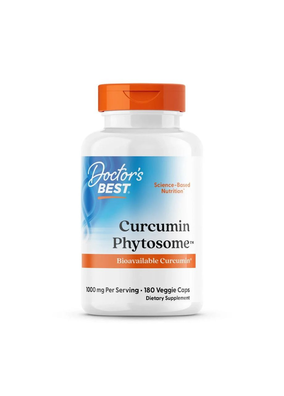 Куркумін Curcumin Phytosome 1000 мг, 180 капсул Doctor's Best (361118830)