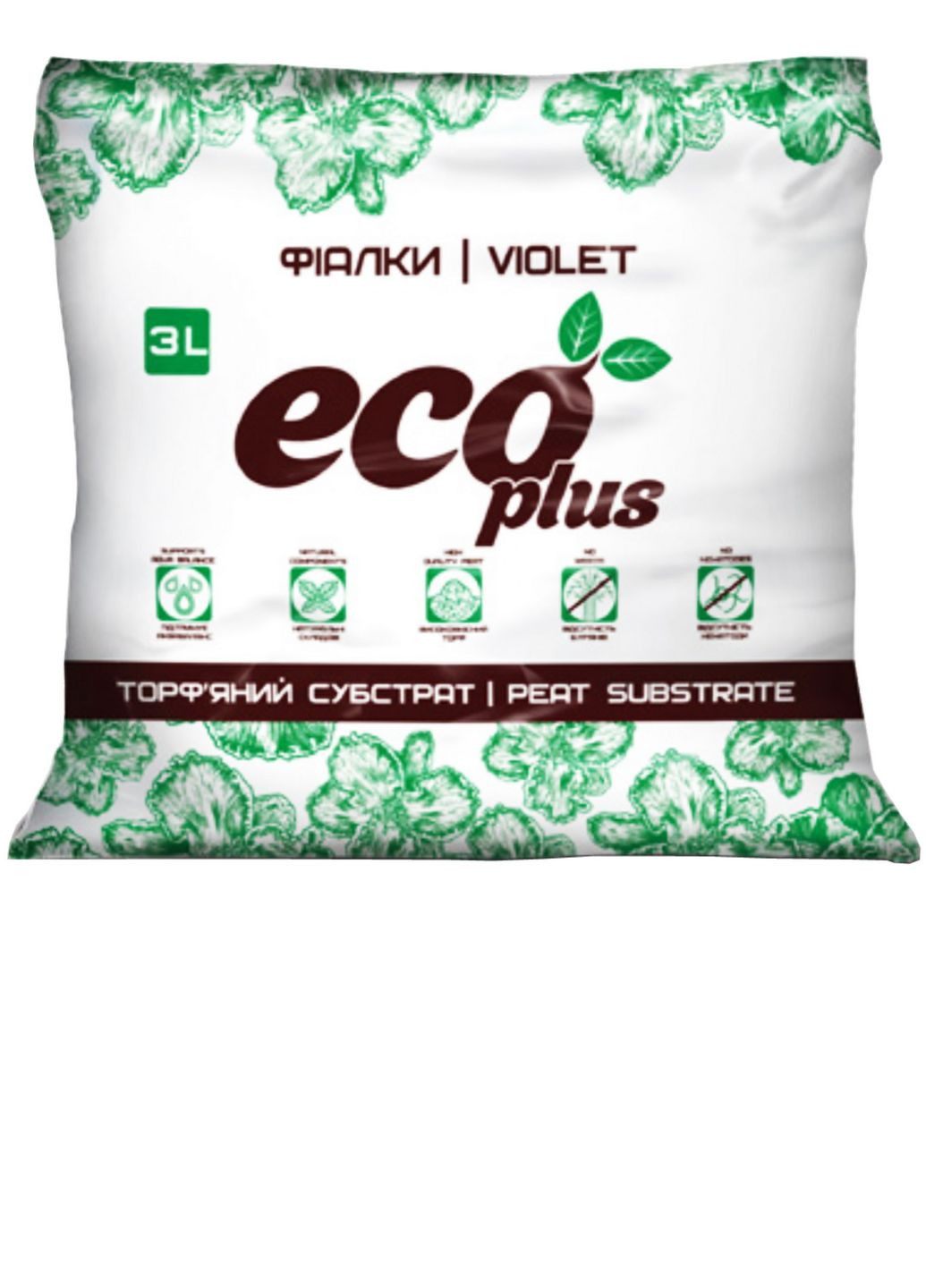 Грунт фіалка 3л ECO PLUS No Brand (333968443)