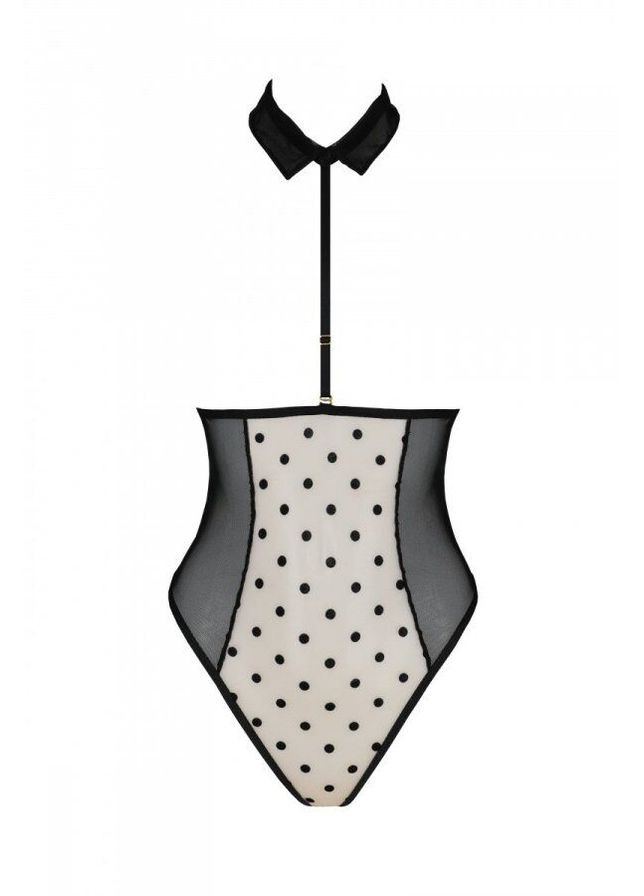 Эротическое боди TRISHA BODY, L/XL, beige, с открытыми чашками Passion (369951863)