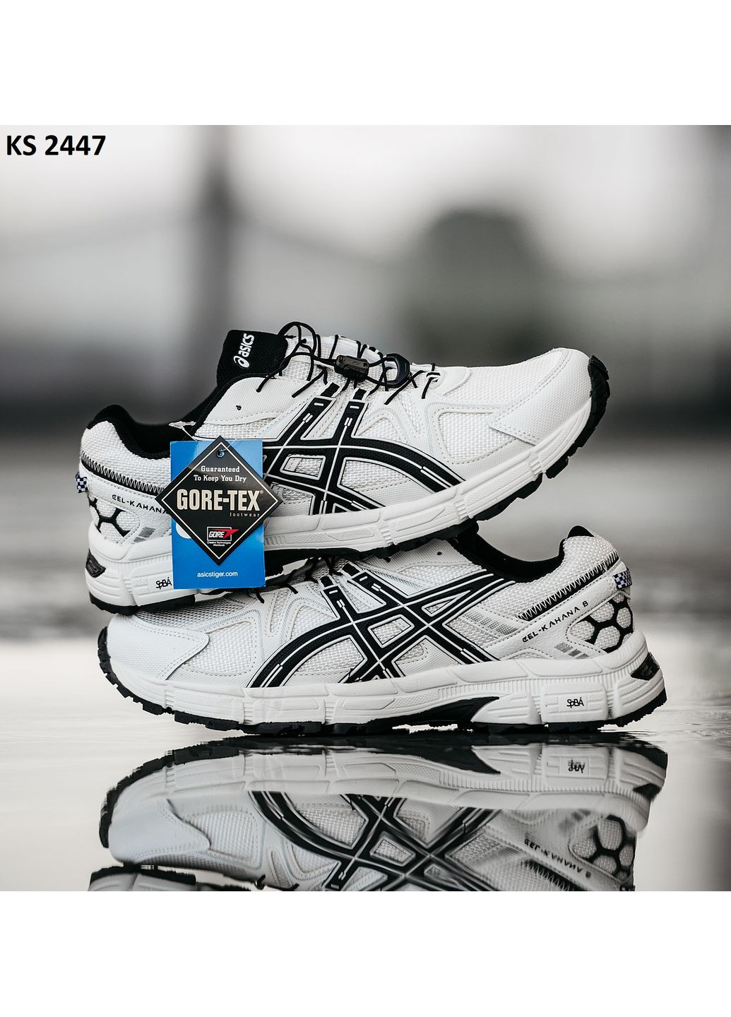 КРОССОВКИ ЖЕНСКИЕ ASICS GEL-KAHANA 8 WHITE АСИКС ГЕЛЬ КАХАНО No Brand белые демисезоны (367167327)