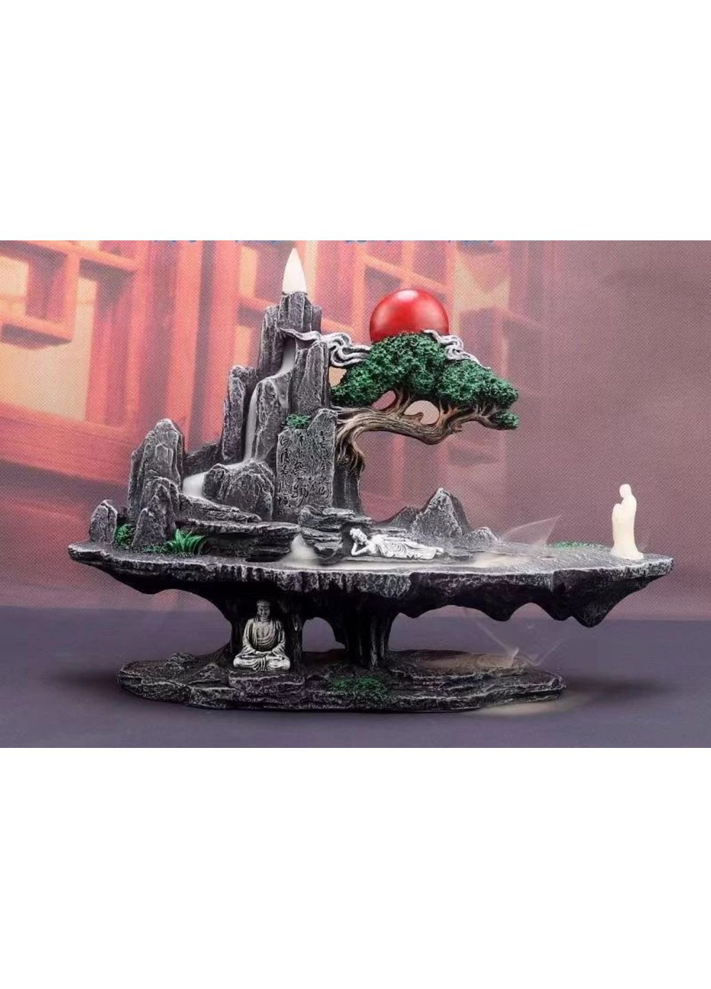Двухуровневая большая подставка для благовония – аромолампа "Под деревом Бодхи" +20 конусов No Brand (335355605)
