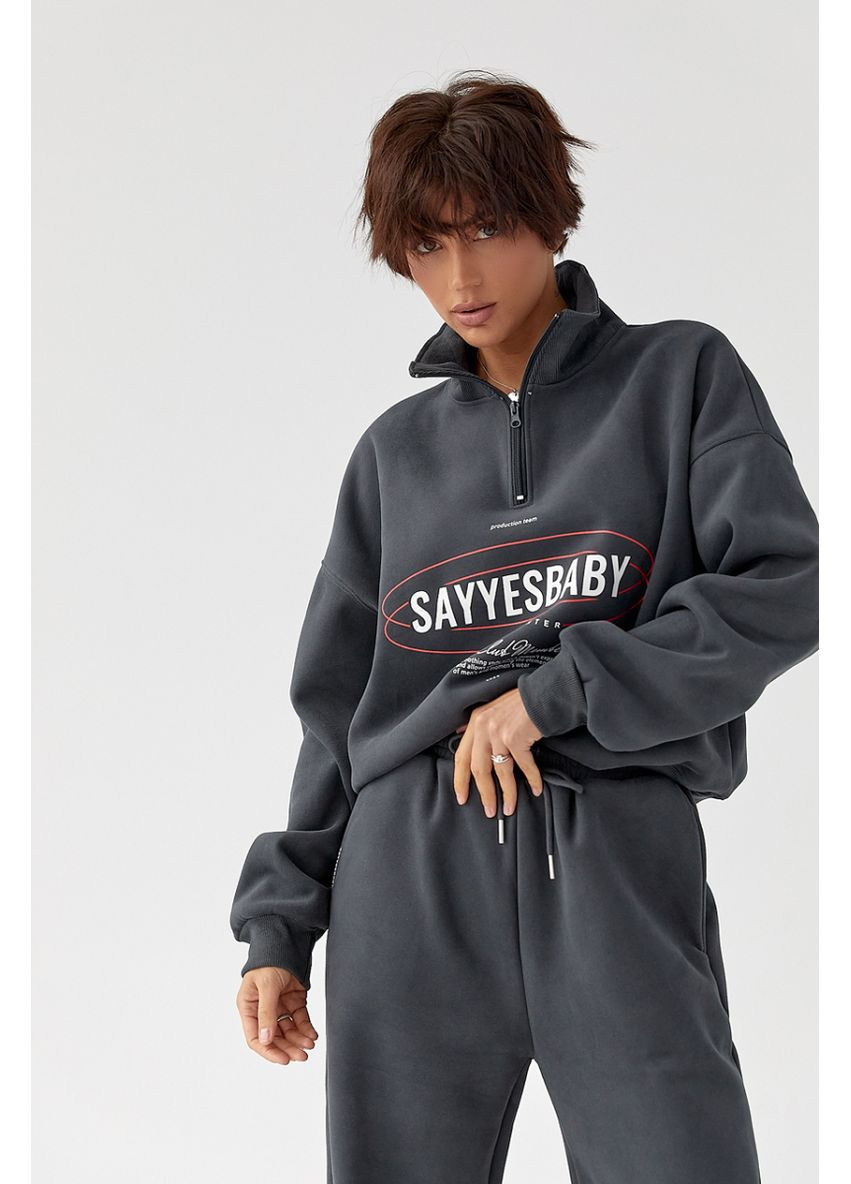 Теплый спортивный костюм с принтом Lurex Спортивный костюм (370381204)