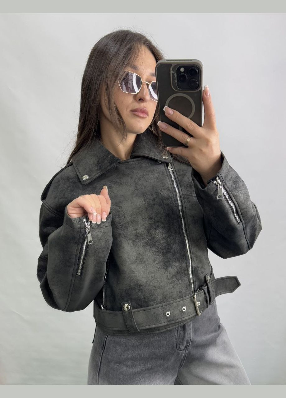 Графітова куртка-косуха No Brand