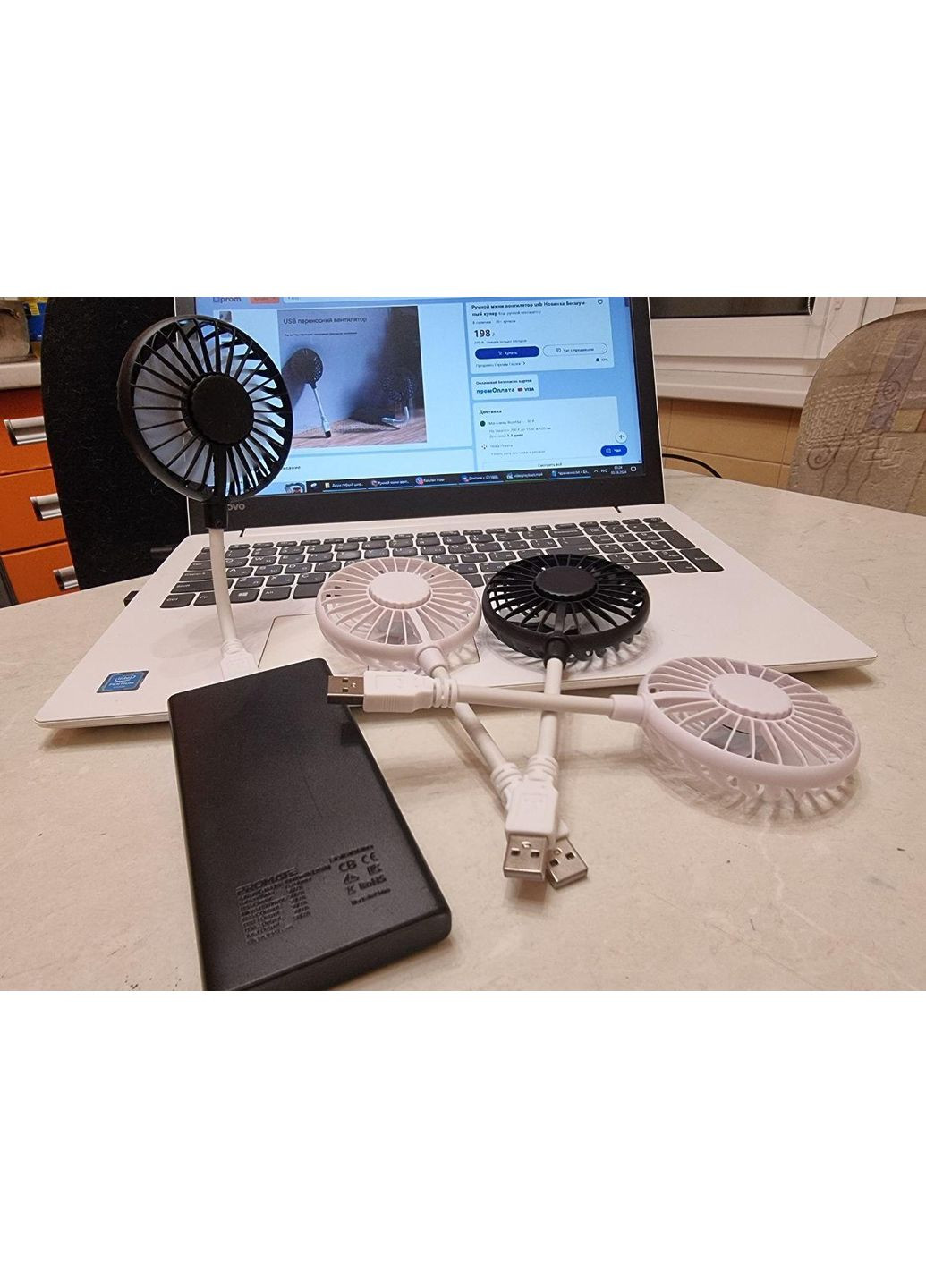 Ручний міні вентилятор usb Новінка Безшумний кулер No Brand (366668634)