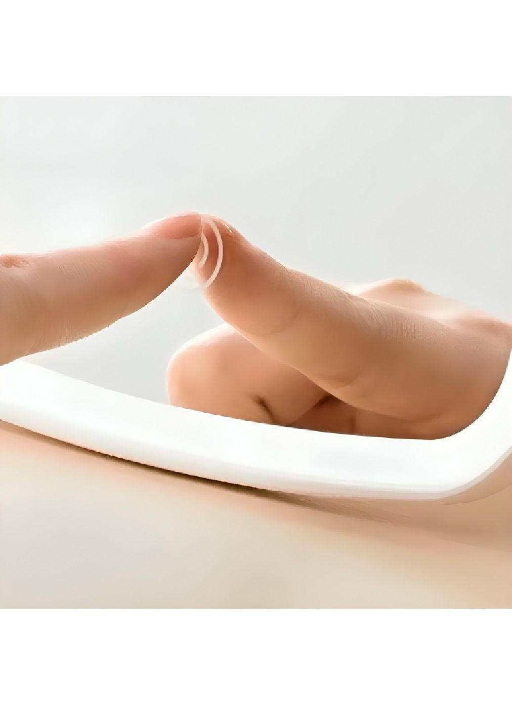 Дзеркало для макіяжу акумуляторне з підсвічуванням регулюванням яскравості кута нахилу 1200 мАг 22×16×3 см (480111-Prob) Біле Unbranded (329486730)