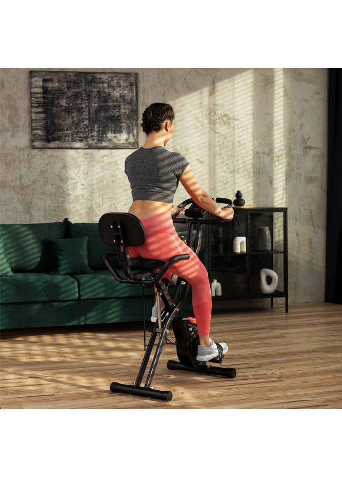 Велотренажер HS-3030X Apeks X-Bike чорний Hop-Sport (361953121)