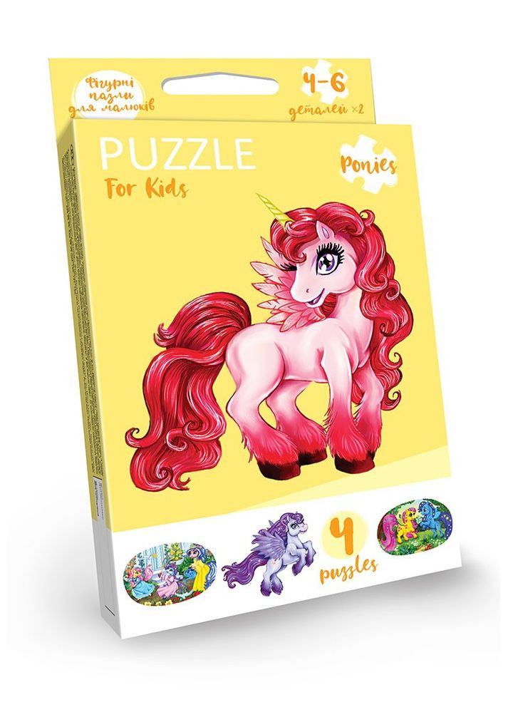 Пазли розвиваючі Puzzle для малюків (рос.) (PFK-10) Danko Toys (364114416)