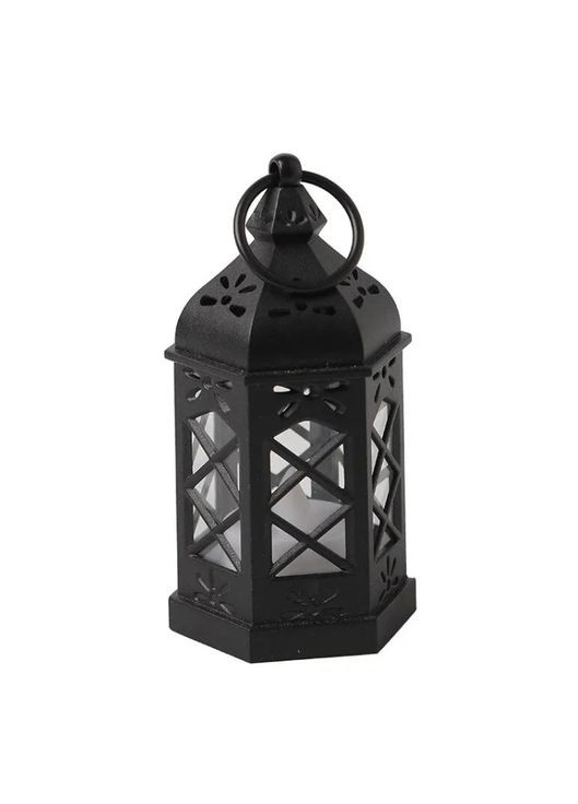 Настольная лампа - свеча в стиле ретро черного цвета No Brand (278654746)