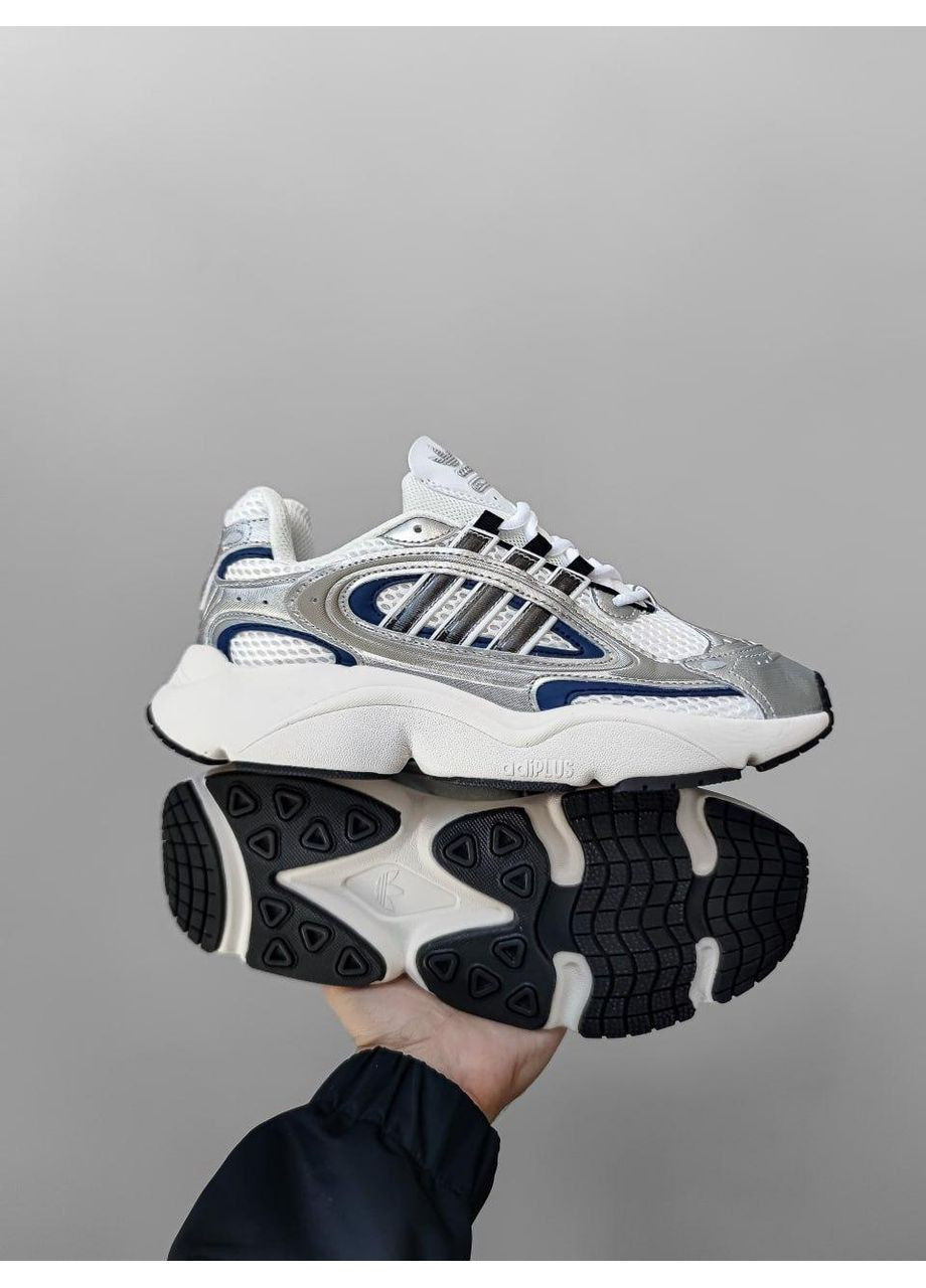 Чорні Осінні кросівки чоловічі adidas ozmillen silver / blue адідас озміллен No Brand