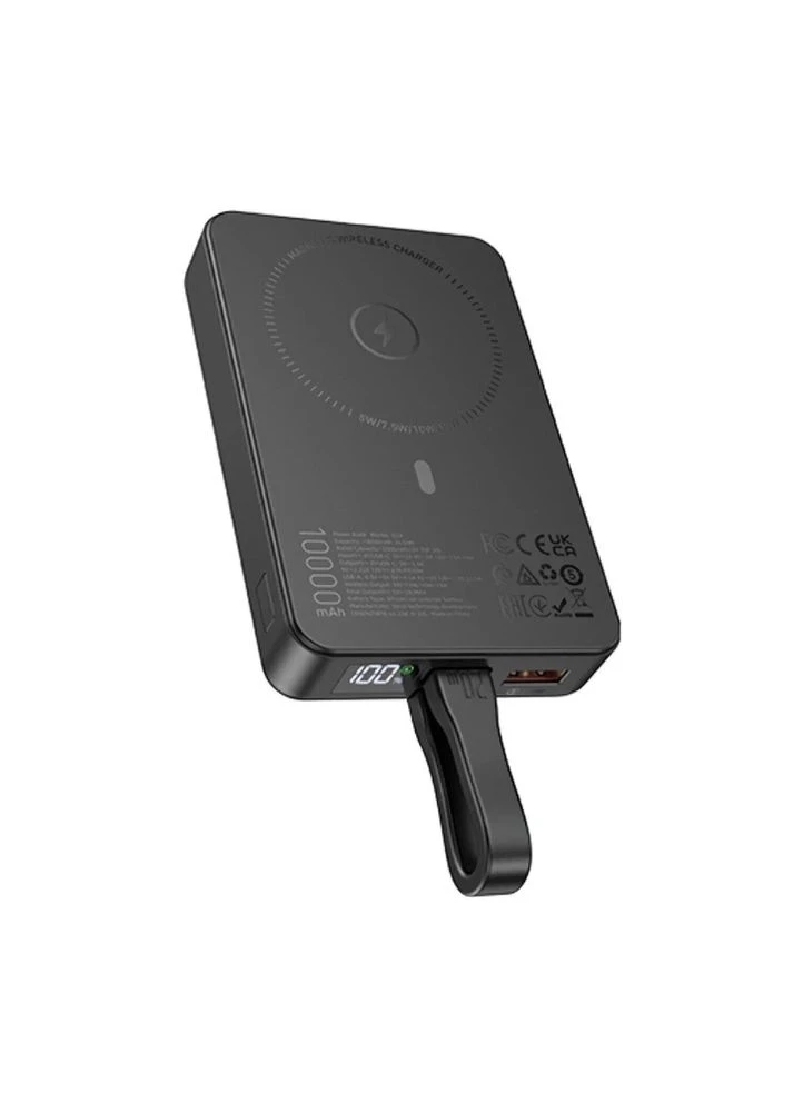 Повербанк Q24 Elegant 10000 мАг 22.5 Вт PD/QC MagSafe чорний Hoco (401883753)