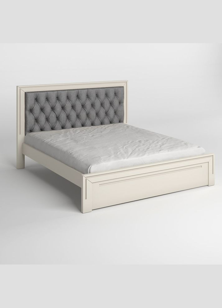 Односпальне дерев'яне ліжко Торонто Т3 (S2005Y50R)/Аляска 93 (сірий) 80х190 см (MBG-8253) Mebigrand (366083615)