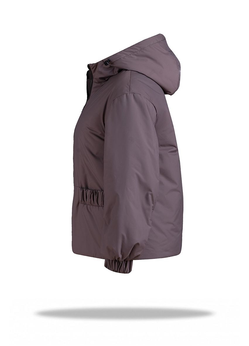 Коричневая куртка женская nf 10057 коричневая Freever