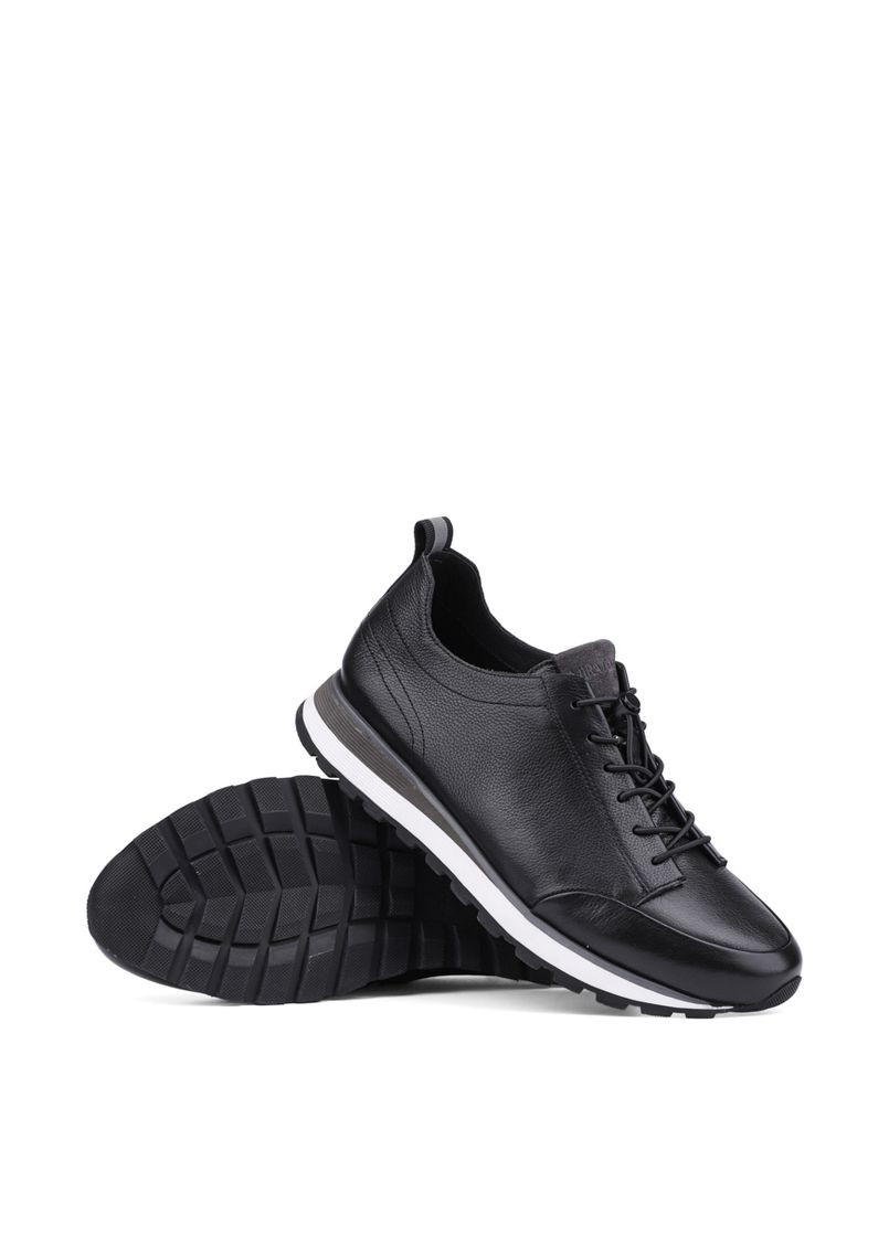 Черные всесезонные мужские кроссовки m907ab-70-g11/nr2 черный кожа MIRATON