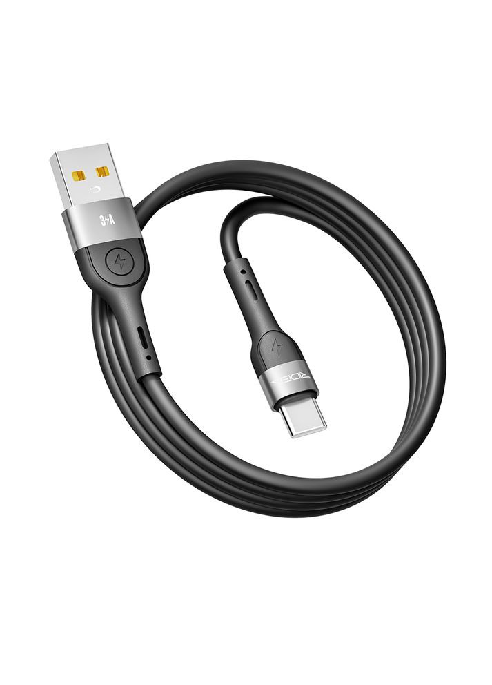 USB кабель Type-C для зарядки телефону / Провід шнур юсб тайп сі для швидкої зарядки та передачі даних 1,2м Ridea (338608840)