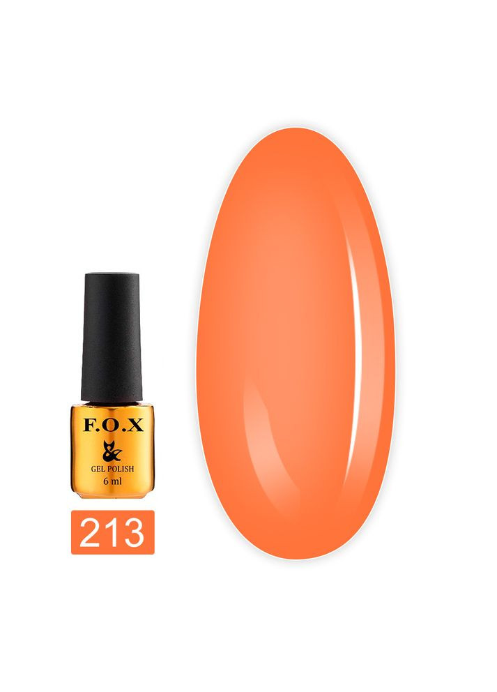Гель-лак Fox Pigment 213 помаранчевий, 6 мл F.O.X (351581852)