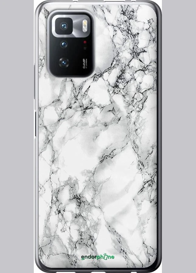 Чехол на Xiaomi Redmi Note 10 Pro 5G Мрамор белый "4480u-3333-70447" Endorphone (366429826)