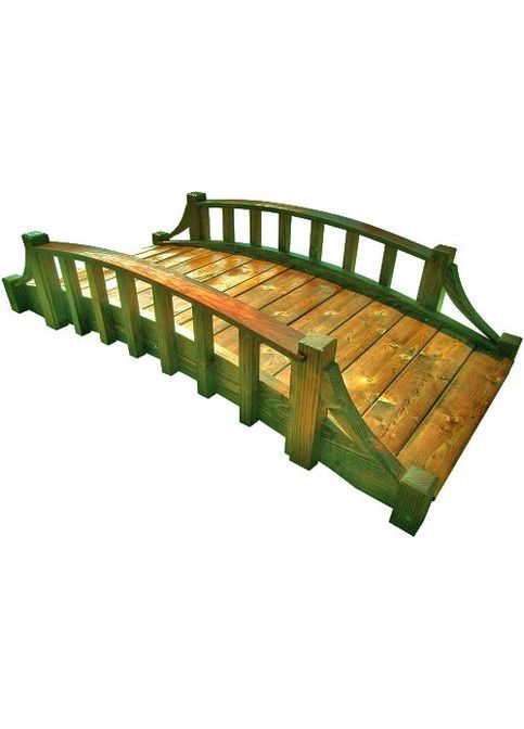Садовий місток з дерева Голаруа сієна (МОС-004905) No Brand (328960138)