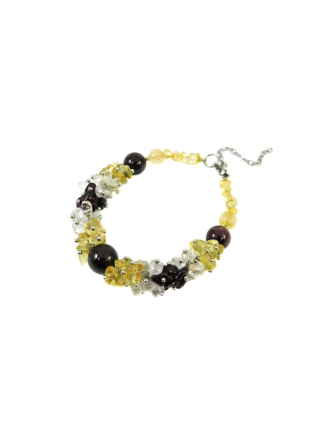 Эксклюзивный браслет "Пробуждение" Гранат, Цитрин, Горный хрусталь 17 Fursa fashion (322315068)