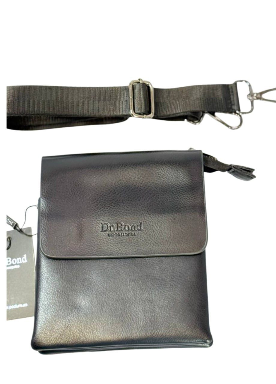 Мужская сумка в черном цвете из натуральной кожи. No Brand (364100362)