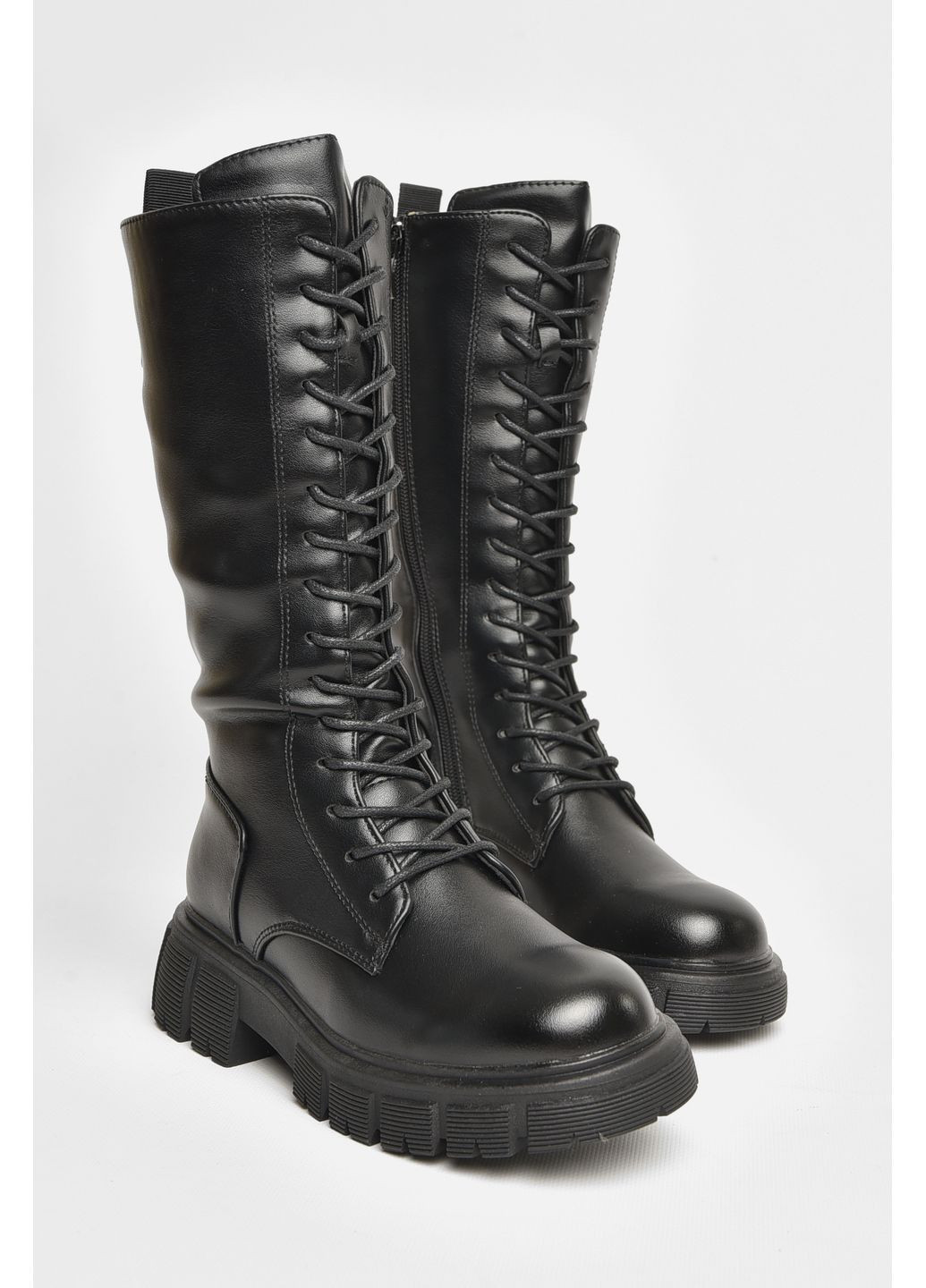 Осенние сапоги демисезонные детские девочка черного цвета Let's Shop