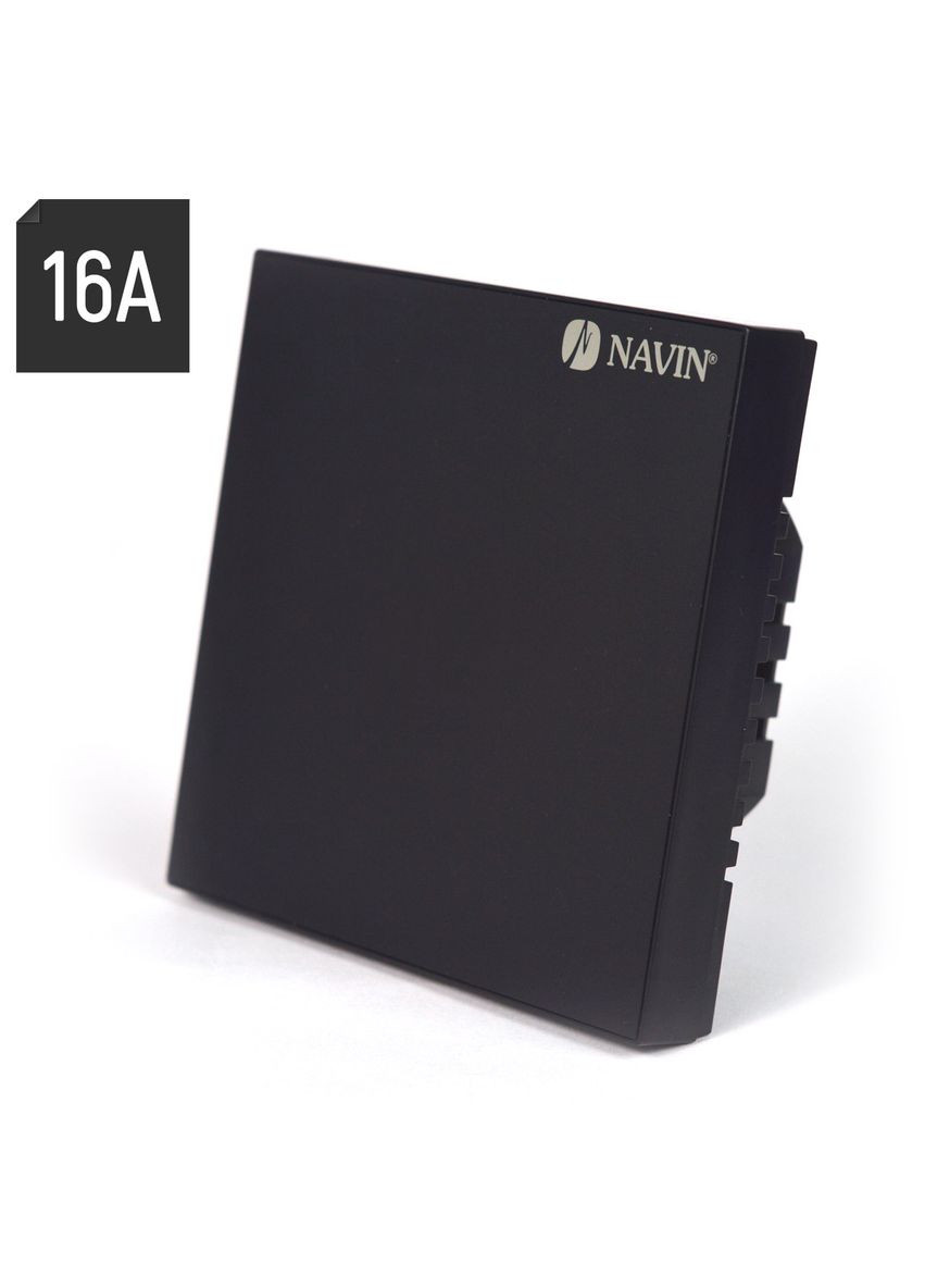 Терморегулятор для теплої підлоги WT410 B-16A з Wi-Fi, чорний з зовнішнім датчиком температури 24-260273-8686 Navin (330823849)