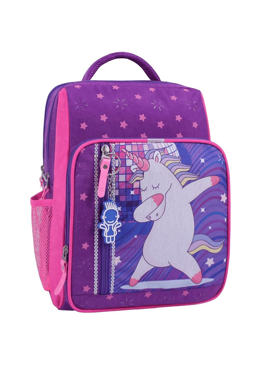 Шкільний рюкзак для дівчинки 8л з двома відділеннями на блискавці 170 фіолетовий 503 Школяр (0012870) Bagland (340452510)