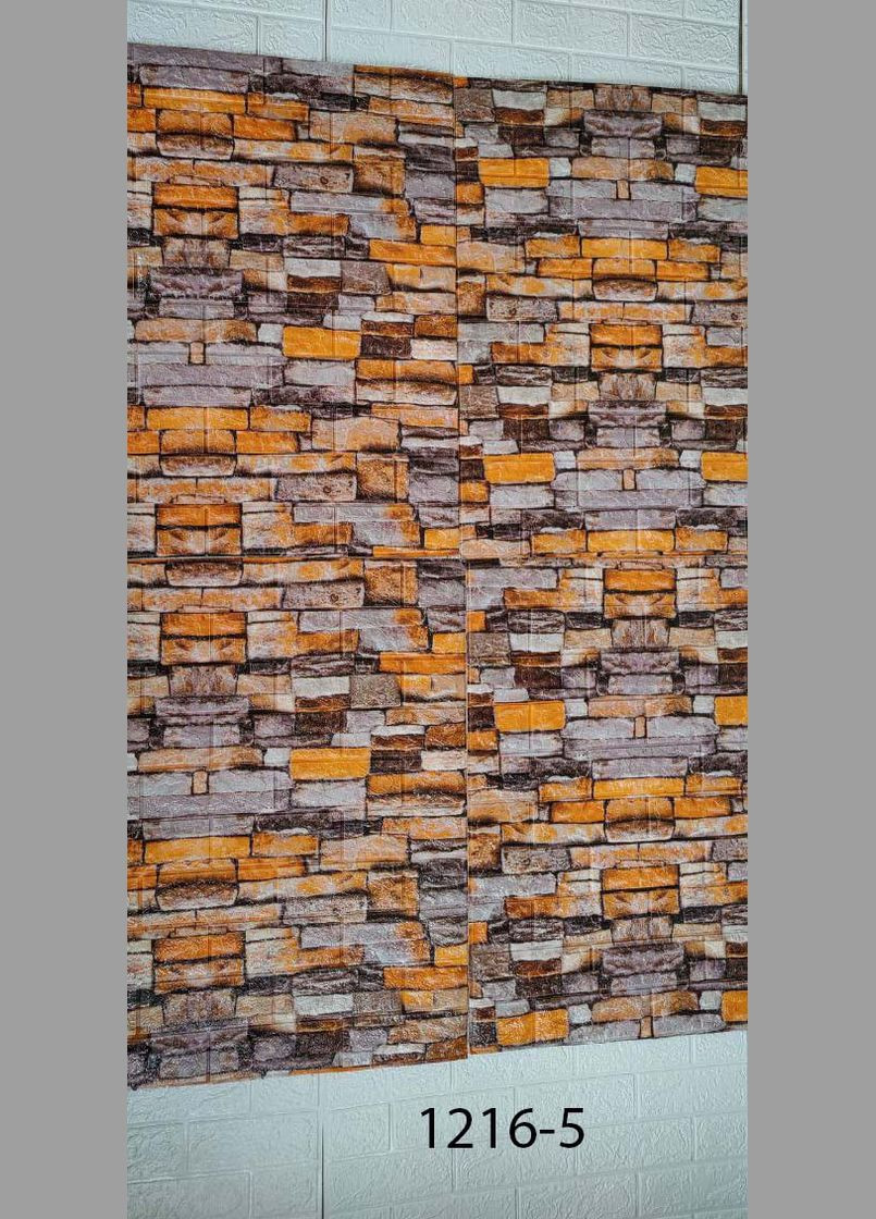 Самоклеющийся декоративный 3D панель кирпич песчаник 700x3080x3 мм Loft Expert (300372482)