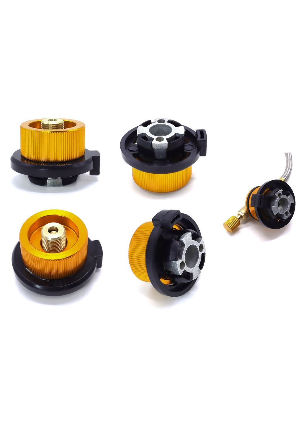 Перехідник для заправки газових туристичних балонів типу epi-gas + адаптер для цангових балонів No Brand (340689006)