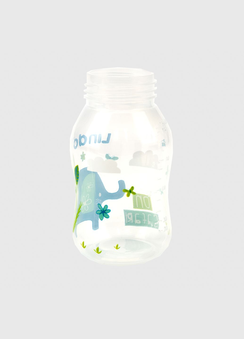 Бутылка круглая LI146 с силиконовой соской Lindo (286420478)