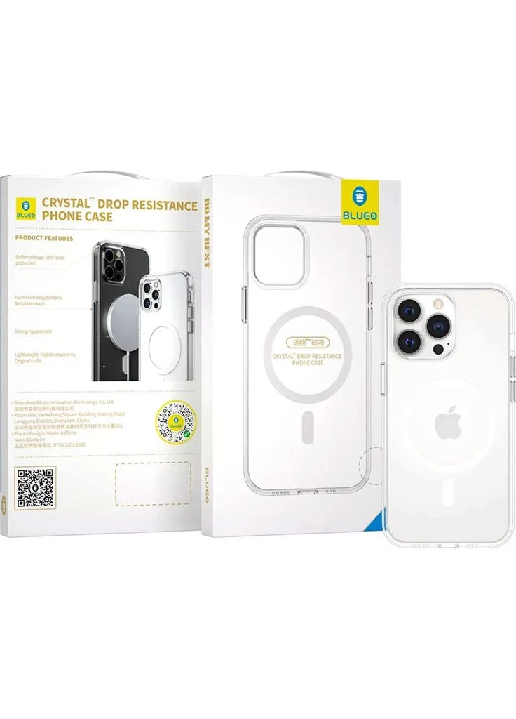 Чохол Crystal Drop Pro Resistance with MagSafe для Apple iPhone 15 Pro Transparent (B41-I15PTR) [102951] Blueo (399211677)