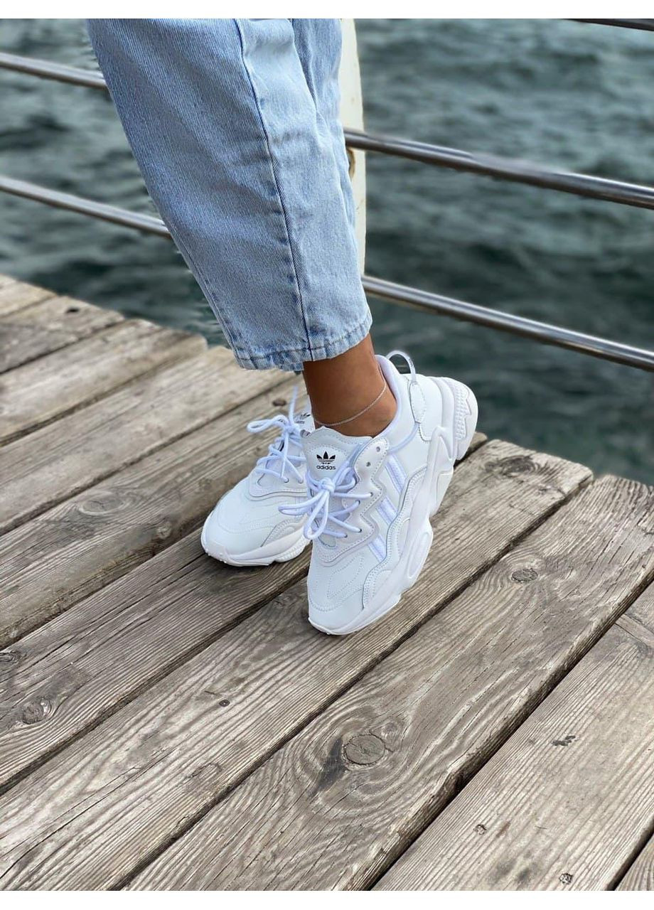 КРОССОВКИ ЖЕНСКИЕ ADIDAS OZWEEGO ADIPRENE PRIDE WHITE 1 АДИДАС ОЗВИГО No Brand бежевые демисезоны (369392067)