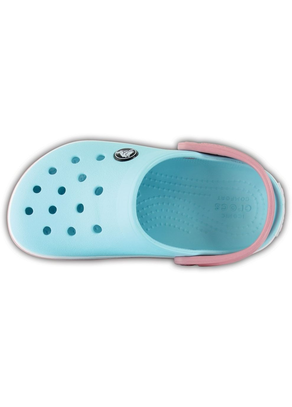 Голубые детские сабо кроксы crocband clog ice blue Crocs