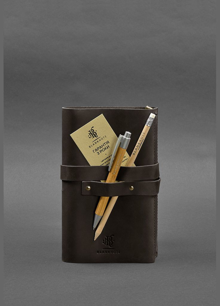 Шкіряний блокнот (Софт-бук) 1.0 темно-коричневий (A-026384) BlankNote (328961643)