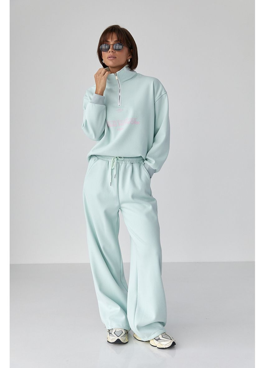 Теплый спортивный костюм с надписями Lurex Спортивный костюм (370381252)