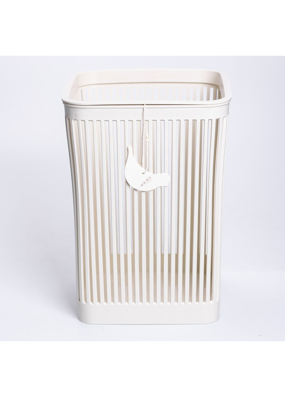 Корзина для мусора пластиковая бежевый 8л ведро для офиса для бумаги компактное ведро Yiwu (370432151)