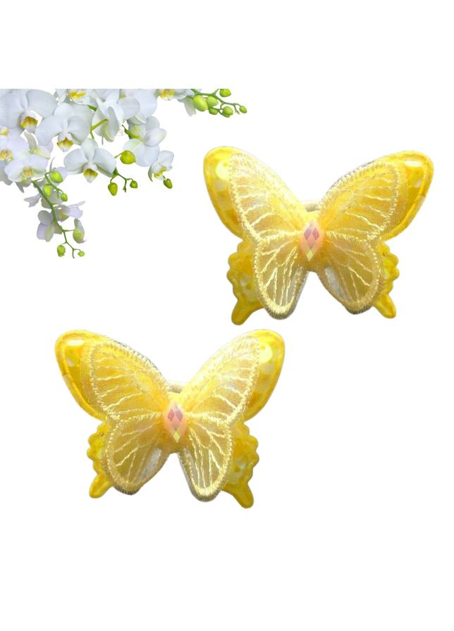 Набор 2 шт резинка для волос детская Бабочка Fashion Fashion Jewelry (368772150)