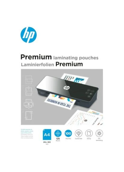 Плівка для ламінування, 100 pcs (9124) (838148) HP Premium Laminating Pouches, A4, 125 Mic, 216x303 (382787313)