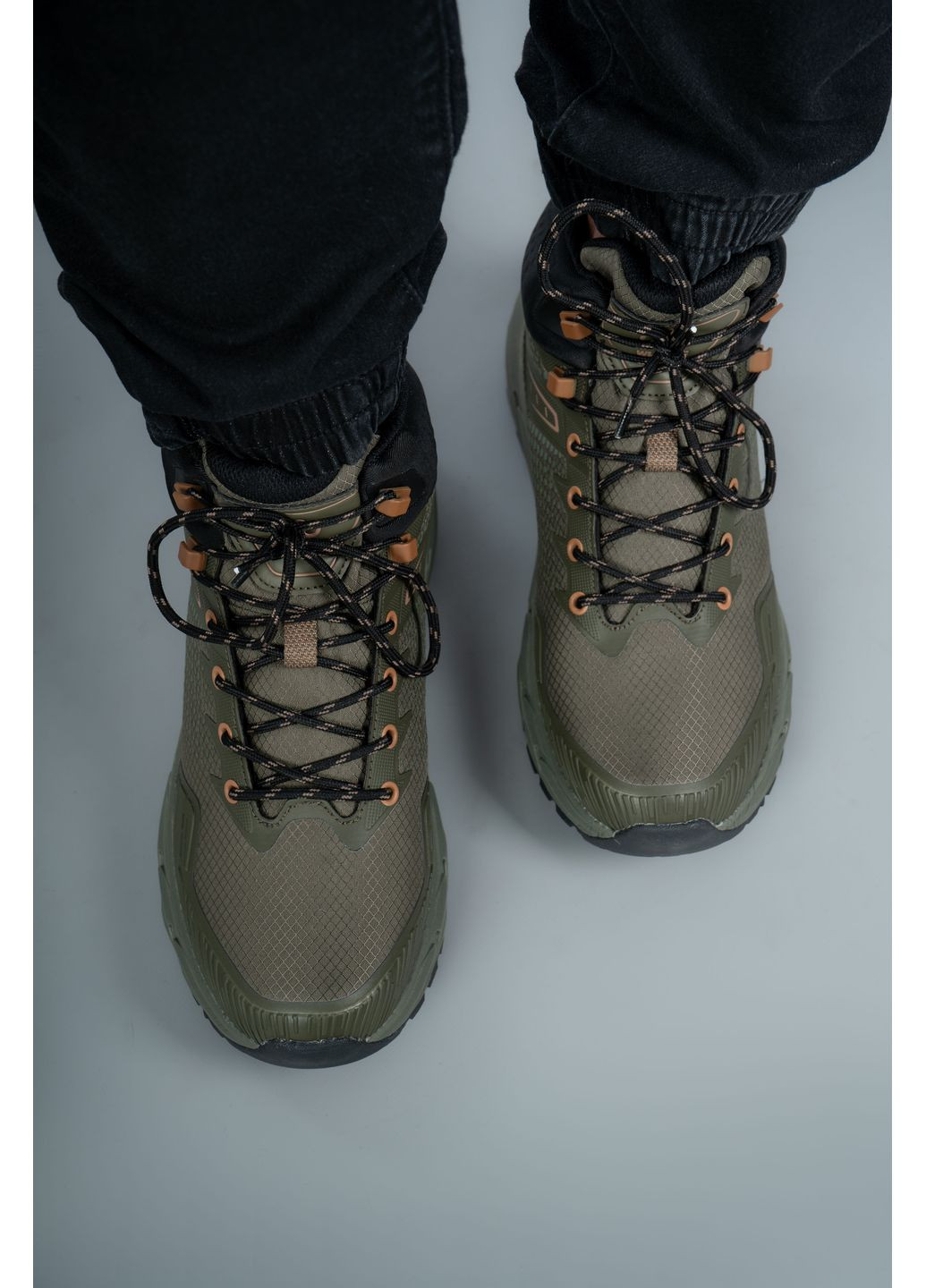 Хакі Зимовий кросівки чоловічі високі wuw6034m-khaki хакі 346674 Where Uwear